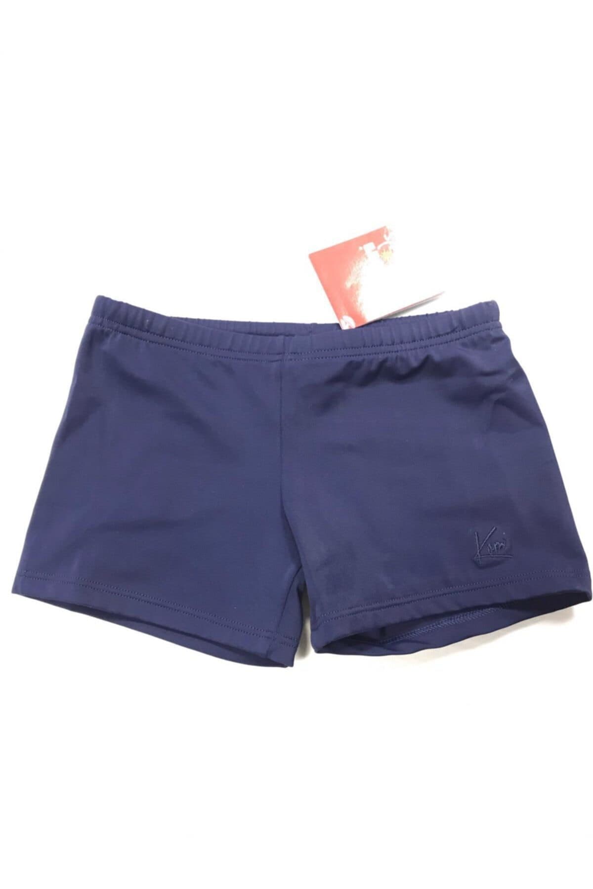 Erkek Çocuk Lacivert Düz Şort Mayo