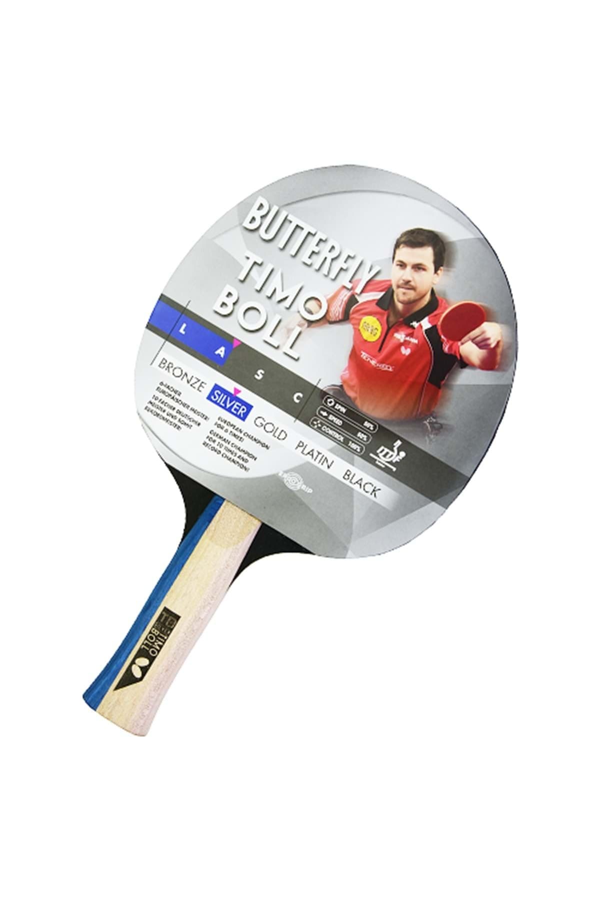 Silver Timo Boll Masa Tenisi Raketi